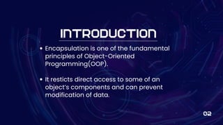 Encapsulation in Python - What encapsulation actually means | .pdf