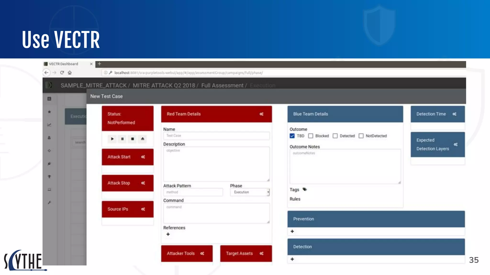 @JORGEORCHILLES
Use VECTR
35
 