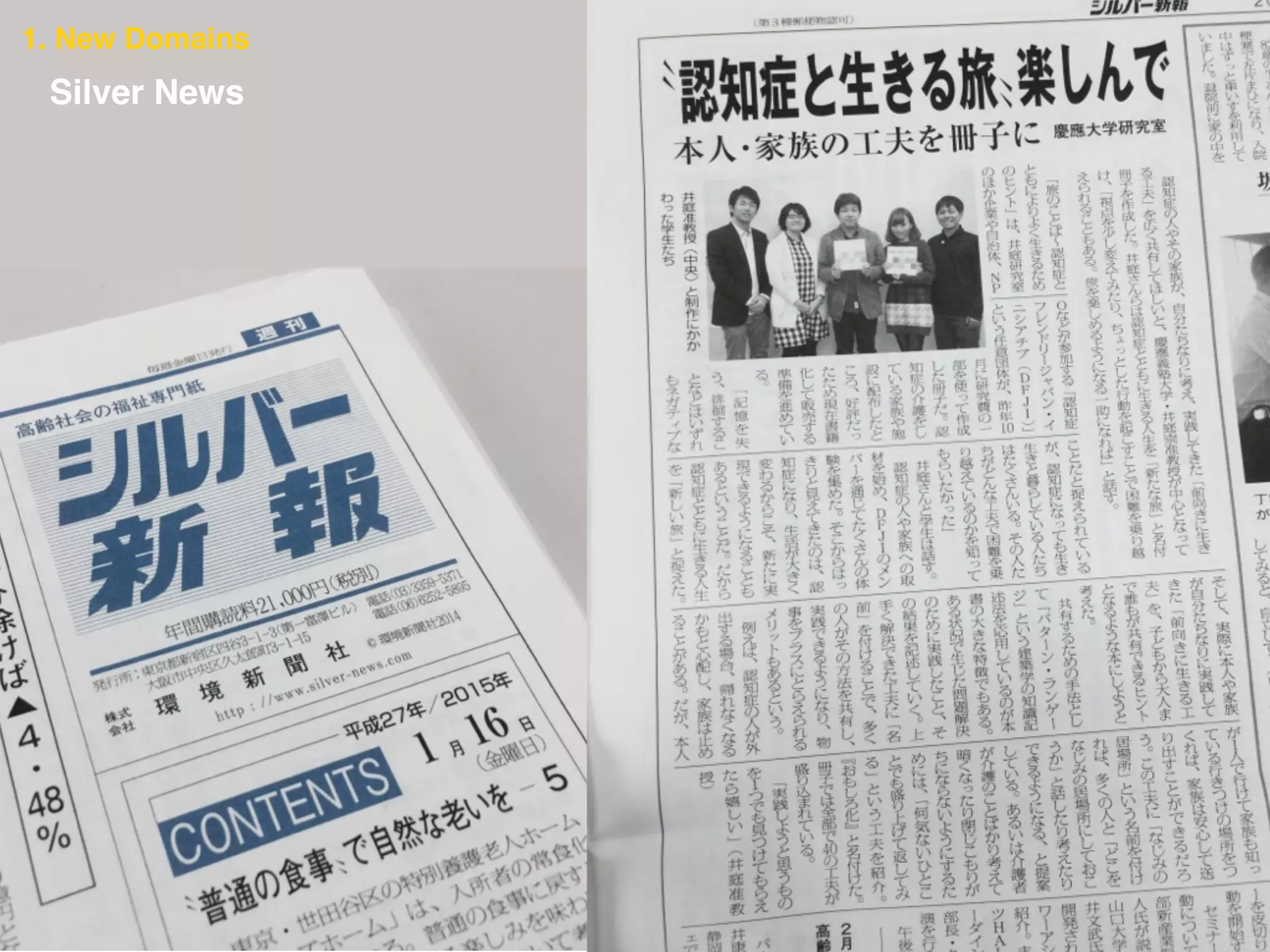 Silver News
1. New Domains
 