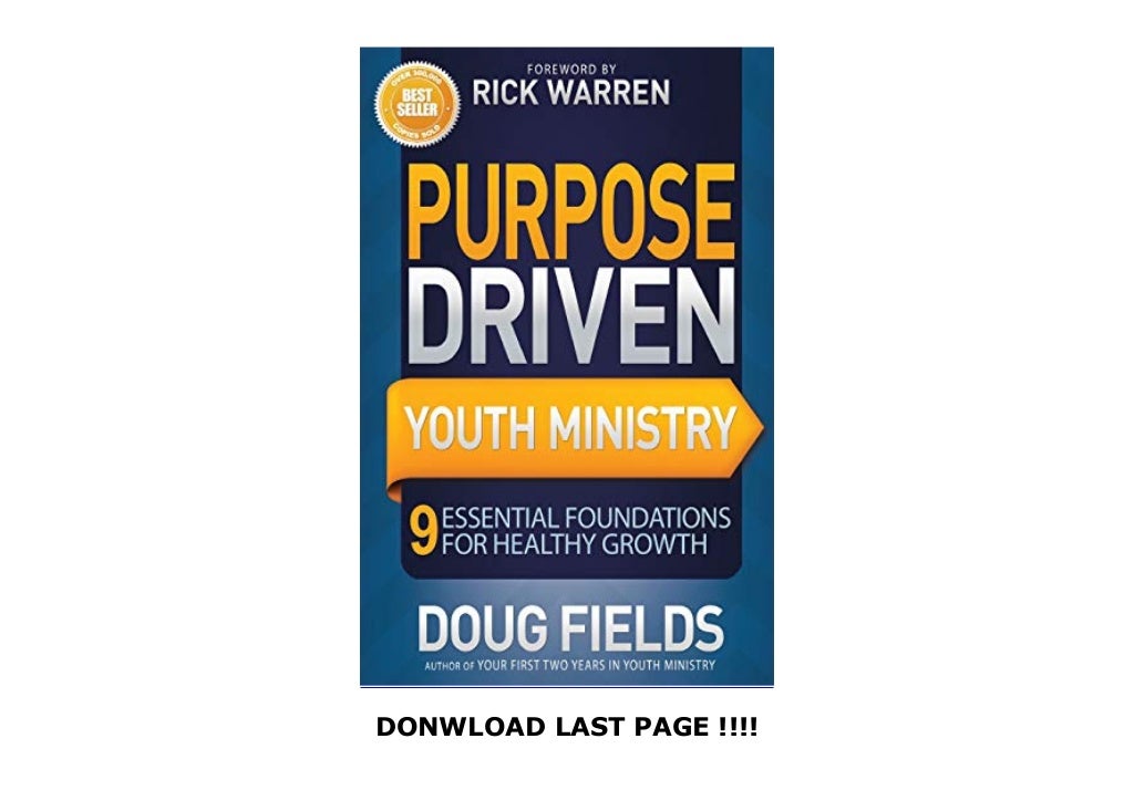 Purpose Driven Youth Ministry (Youth Specialties (Paperback))