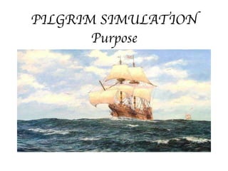 PILGRIM SIMULATION Purpose 
