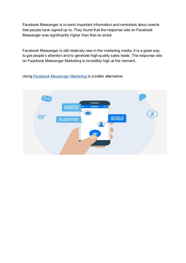 Purpose of facebook messenger marketing