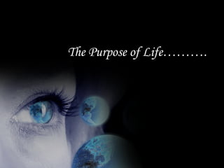 The Purpose of Life………. 