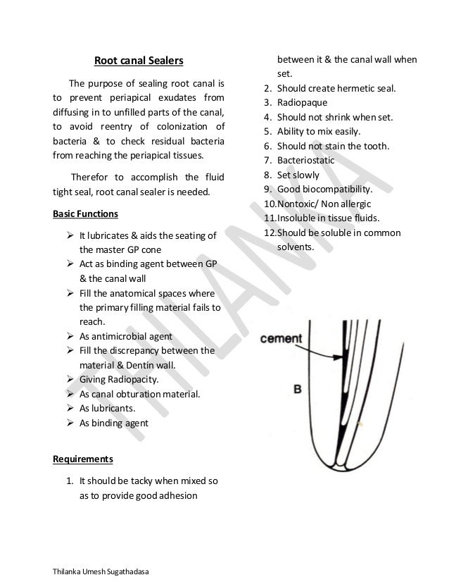 Obturation in endodontics