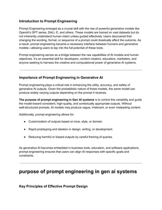 purpose of prompt engineering in gen ai systems.pdf