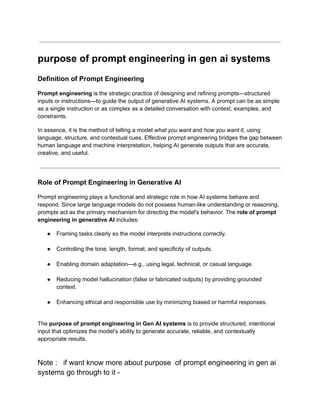 purpose of prompt engineering in gen ai systems.pdf