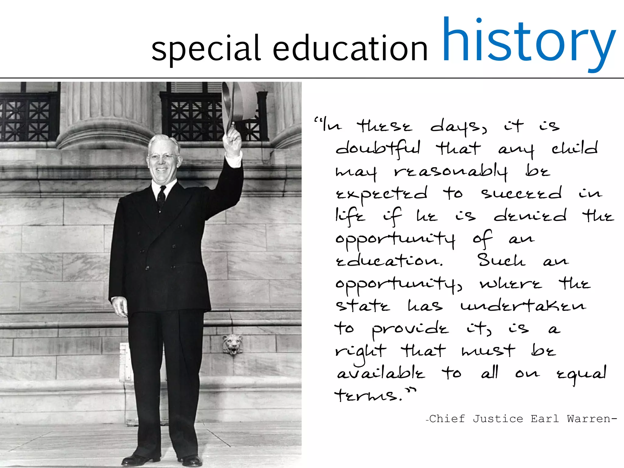 Purpose & Promise Of Special Education