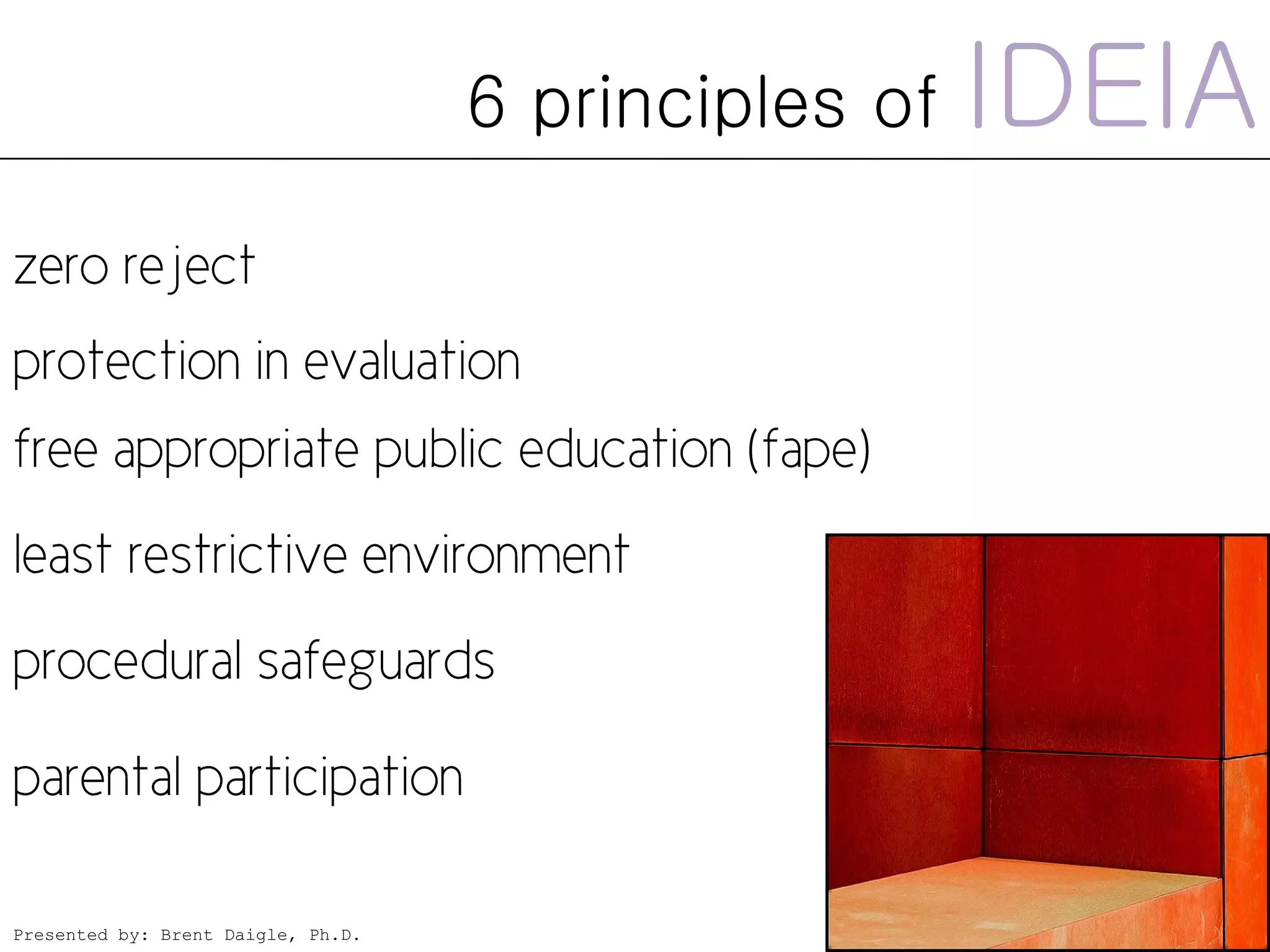 Purpose & Promise Of Special Education