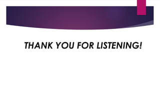 THANK YOU FOR LISTENING!
 