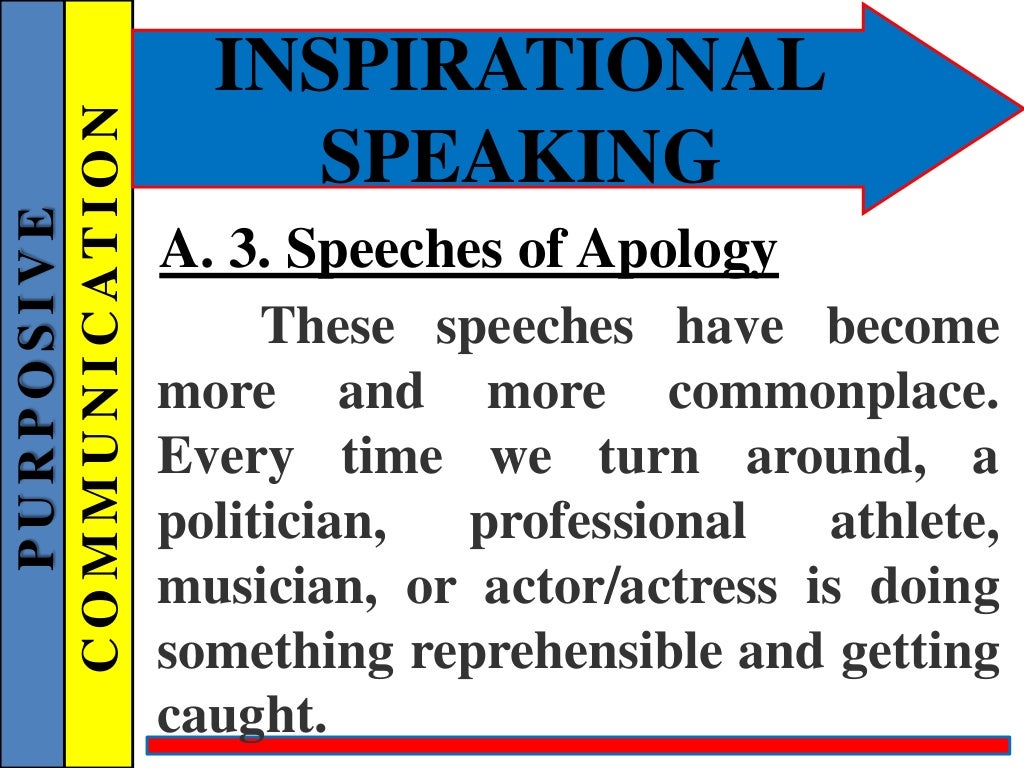 DIFFERENT TYPES OF SPEECHES