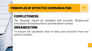 Completeness Message Purposive communication Introduuction | PPTX