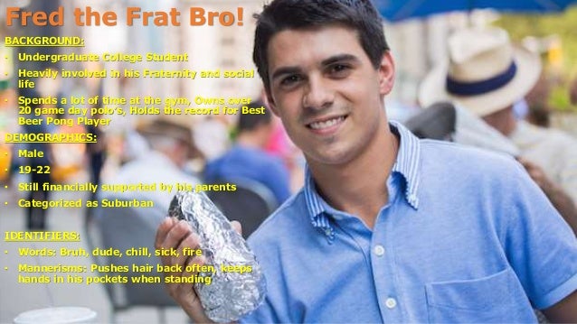 persona fred the frat bro