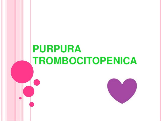 Purpura trombocitopenica