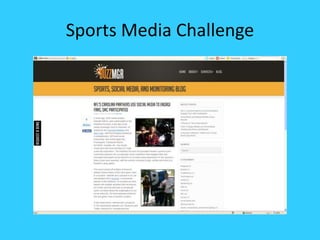 Sports Media Challenge
 
