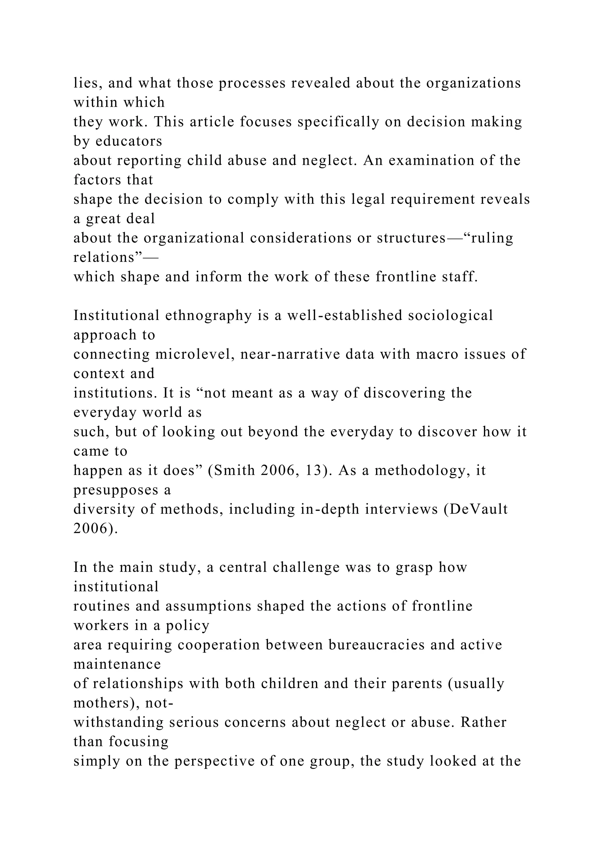 Pursuit o f Ch. 415 Neglect or Abuse o f a Vulnerable Ad.docx