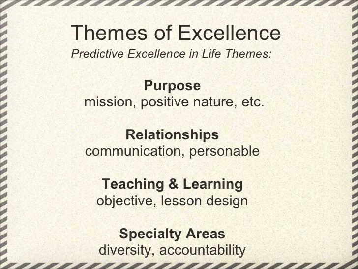 Pursuit Of Excellence Staff Selection