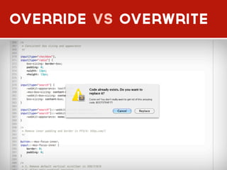 override vs overwrite
 