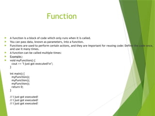 C and C++ programming basics for Beginners.pptx