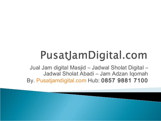 Jual Jam Digital Masjid Jadwal Sholat Digital