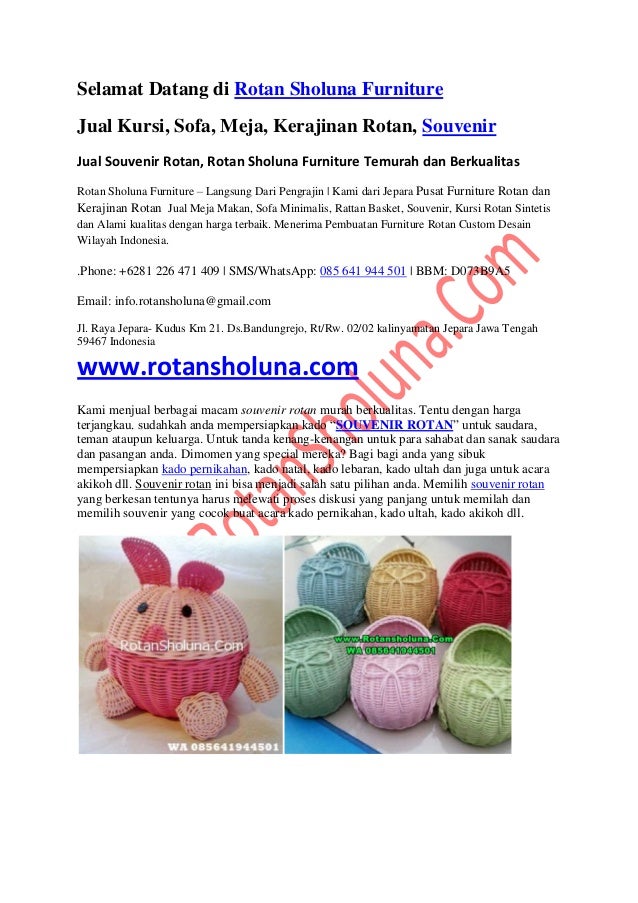 Pusat souvenir rotan Pusat souvenir rotan