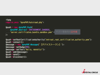 テスト環境用の証明書
 