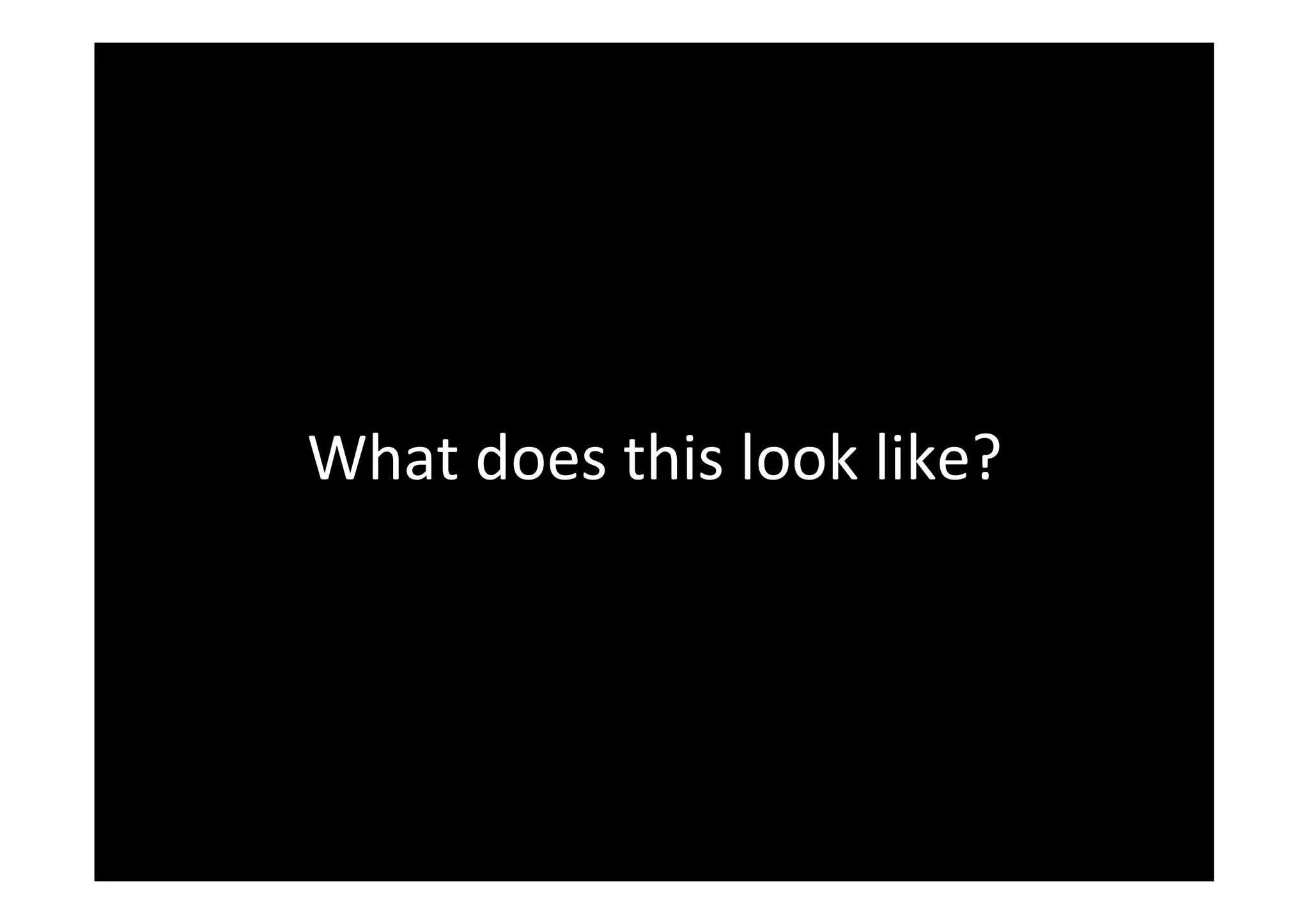 What	
  does	
  this	
  look	
  like?	
  

 
