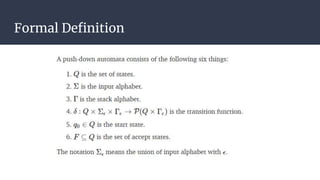 Formal Definition
 