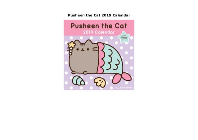 pusheen the cat calendar 2019