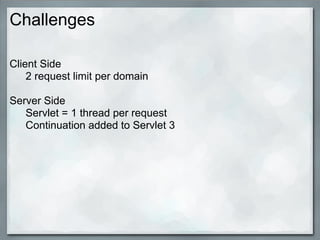 Pushing Datatothe Browserwith Comet Ajax W