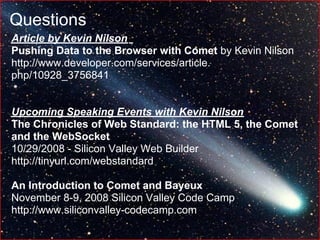 Pushing Datatothe Browserwith Comet Ajax W