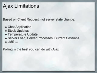 Pushing Datatothe Browserwith Comet Ajax W