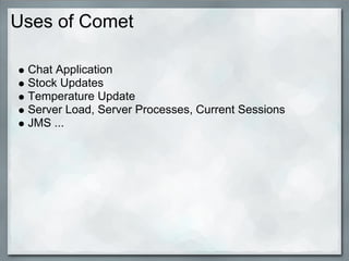 Pushing Datatothe Browserwith Comet Ajax W