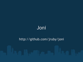 Joni

http://github.com/jruby/joni
 