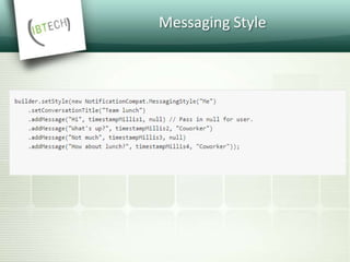 Messaging Style
 