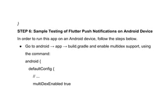 Push Notifications: How to add them to a Flutter App