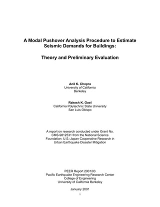 modal pushover analysis | PDF