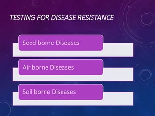 Pushpa Jharia # Breeding for Biotic Stress Resistance ppt. | PPTX