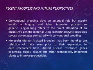 Pushpa Jharia # Breeding for Biotic Stress Resistance ppt. | PPTX
