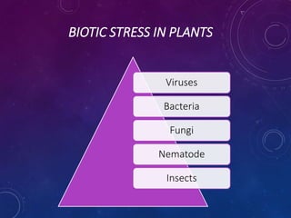 Pushpa Jharia # Breeding for Biotic Stress Resistance ppt. | PPTX