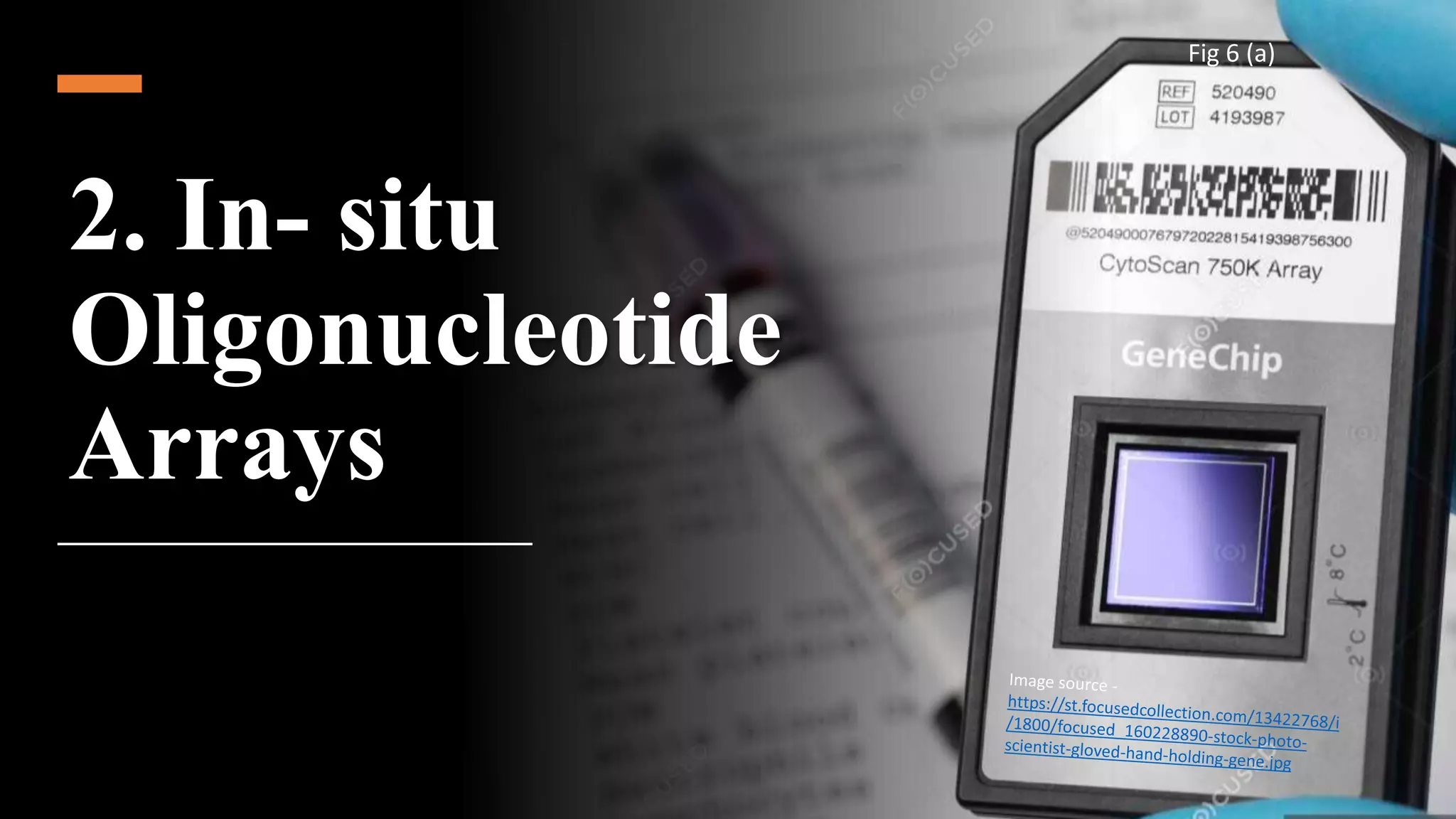 2. In- situ
Oligonucleotide
Arrays
Fig 6 (a)
 