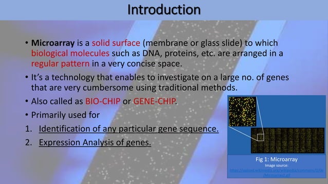 Microarray By Pushpita Saha | PPT