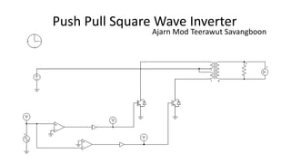 Push Pull Square Wave Inverter
Ajarn Mod Teerawut Savangboon
 