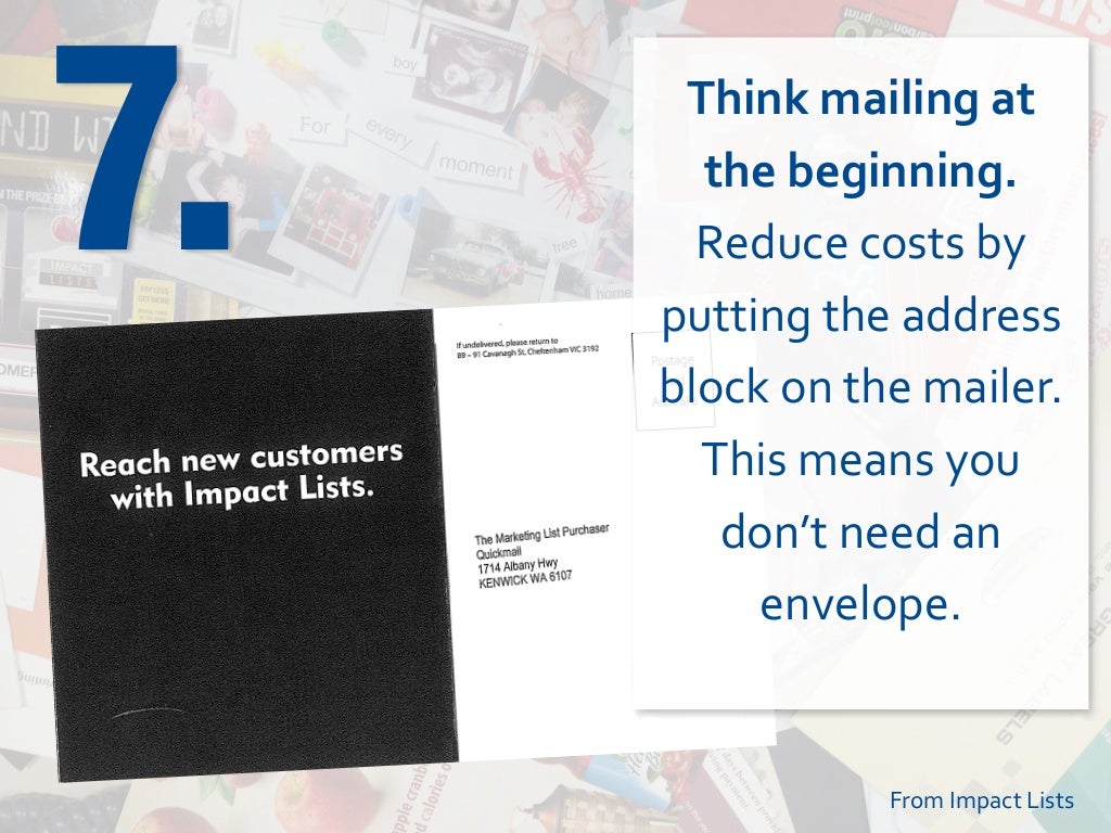 Don't be boring Push the envelope!