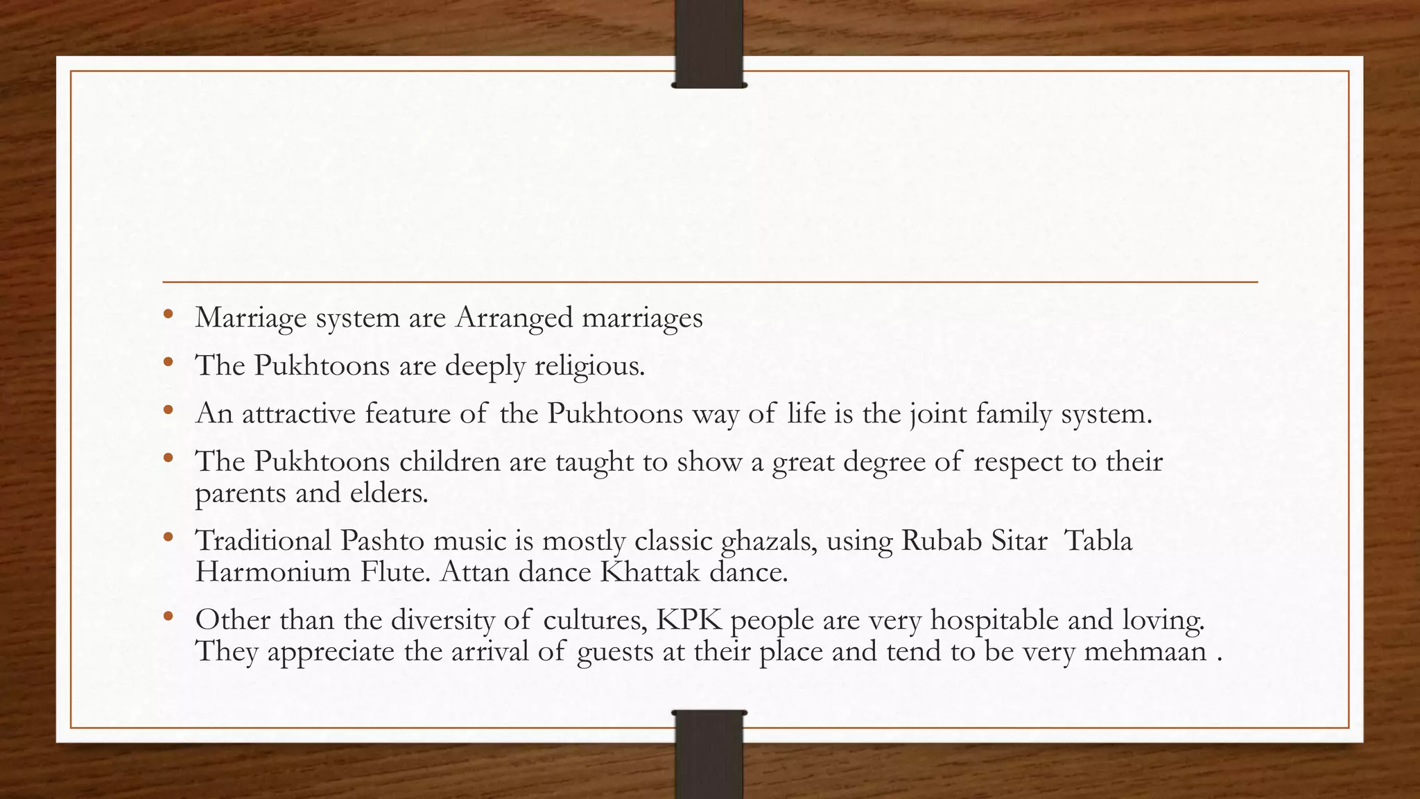 Pushtoon Culture Pakhtoon Culture (Consumer Behavior) | PPTX