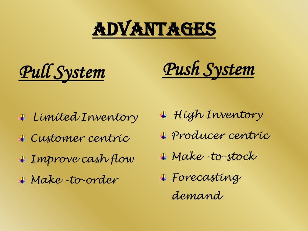 Push vs pull Advantages & Disadvantages