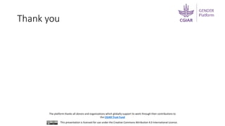 Research in the new gender platform: What and how?