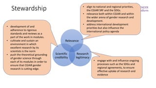 Research in the new gender platform: What and how?