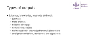 Research in the new gender platform: What and how?