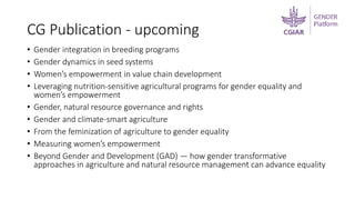 Research in the new gender platform: What and how?