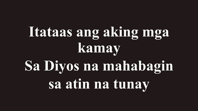 PUSONG BASAG by Spring Worship Song lyrics | PPTX